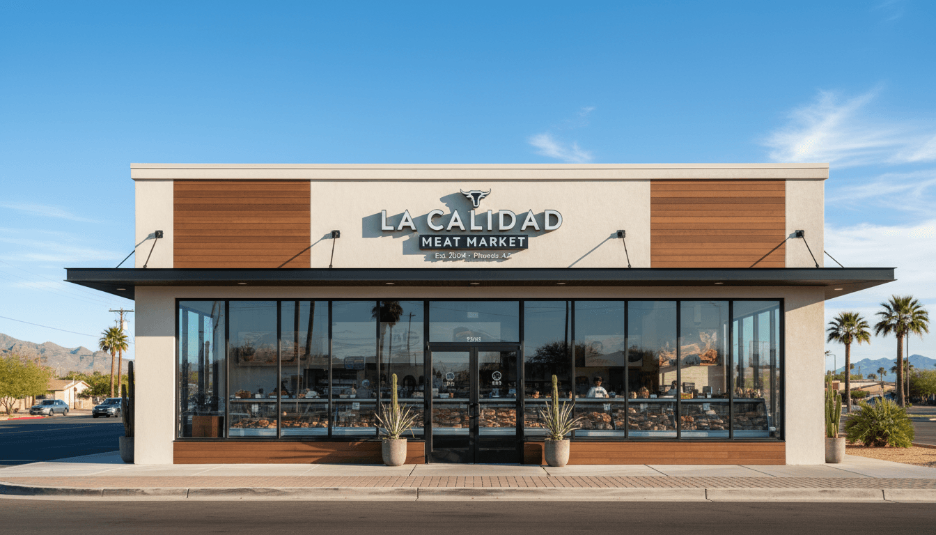 La Calidad Meat Market storefront